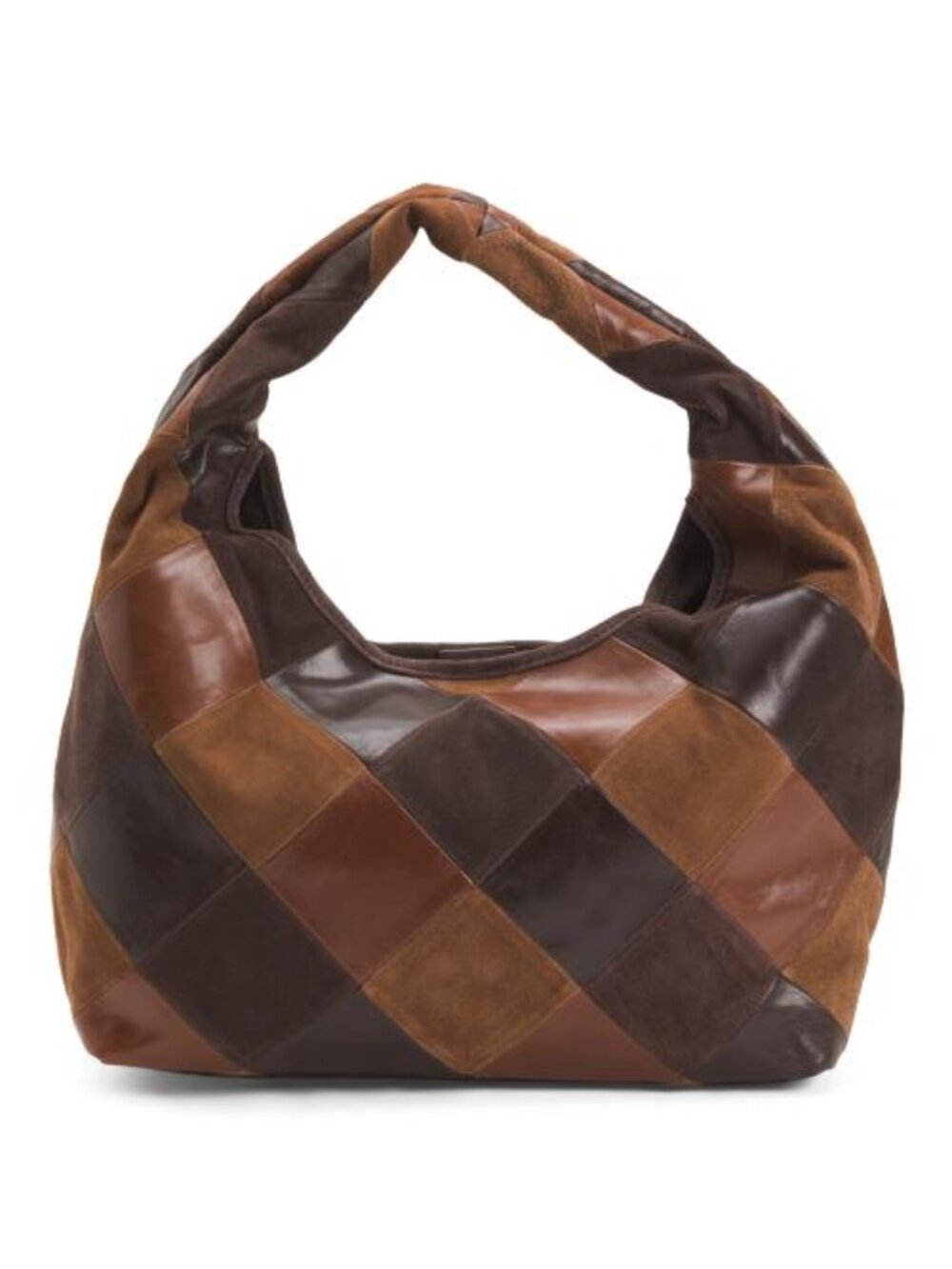 MADE IN INDIA Leather Patchwork Hobo